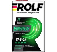 Моторное масло ROLF Energy SAE 10W-40 API SL/CF, 4L