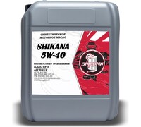 Синтетическое масло SHIKANA se sae 5w40 api sn/cf 10л 78632