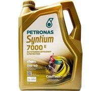Моторное масло Petronas SYNTIUM 7000E синт. 0W40, 5л/4, API SP, ACEA A3/-B4, MB-Approval 229.5, одобрение MB-AMG, BMW LL-01, Porsche A40, Renault RN0700/RN0710, VW 502.0-505.0