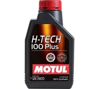 Синтетическое моторное масло MOTUL H-TECH 100 PLUS 0W20 SP 1 л