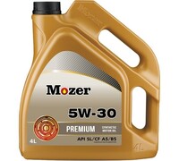 Моторное масло Mozer Premium SAE 5w-30 API SL/CF A5/B5,  4 л