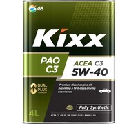 Моторное масло KIXX PAO 5W40, синтетическое, 4 л