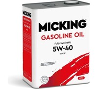 Моторное масло Micking Gasoline Oil MG1 5W-40 синтетическое API SP для бензиновых двигателей 4 л