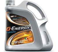 Моторное масло G-ENERGY f synth 0w-40, 4 л