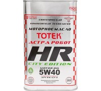 Моторное масло ТОТЕК Астра Робот City Edition HR 5W40 1 л HRCE540001