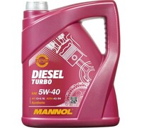 Синтетическое моторное масло MANNOL DIESEL TURBO 5W40 5 л