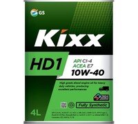 Моторное масло KIXX HD1 10W40, синтетическое, 4 л