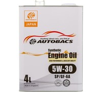 Моторное масло AUTOBACS 5W-30 SYNTHETIC API SP ILSAC GF-6 4л