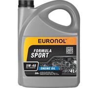 Моторное масло EURONOL SPORT FORMULA 5w-40, SN+, 4 л