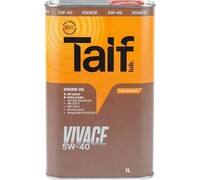Моторное синтетическое масло TAIF VIVACE, 5W-40, 1 л