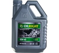 Моторное масло OILRIGHT 10W40, API SG/CD, полусинтетика, 4 л 2363