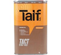 Моторное синтетическое масло Taif TACT, 5W-40, SL/CF, A3/B4, 1 л