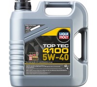 НС-синтетическое моторное масло LIQUI MOLY Top Tec 4100 5W-40 SN C3 4л
