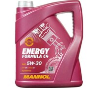 Моторное масло MANNOL ENERGY FORMULA синтетическое, C4, 5W-30, 5 л