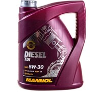 Синтетическое моторное масло MANNOL DIESEL TDI 5W30 5 л 1036