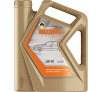 Моторное полусинтетическое масло Роснефть Maximum 5W-40 API SG/CD,  5л