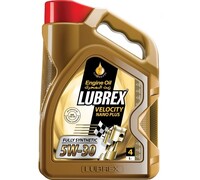 Синтетическое моторное масло LUBREX VELOCITY NANO PLUS 5W-30, 4л