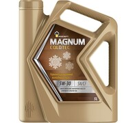 Моторное синтетическое масло Роснефть Magnum Coldtec 5W-30,  5 л