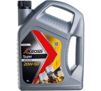 Моторное масло AKross SUPER минеральное, 20W-50, SG/CD, 4 л