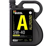Моторное масло Bizol Allround НС-синтетическое, 5W-40, SN, A3/B4, 5 л 85221