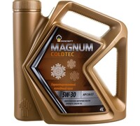 Моторное масло РОСНЕФТЬ Magnum Coldtec 5W-30 SN-CF синт.  4 л