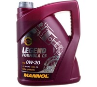 Моторное масло MANNOL LEGEND FORMULA синтетическое, C5, 0W20, 5 л