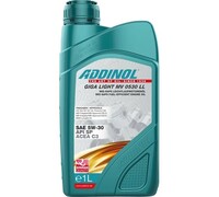 Моторное масло Addinol Giga Light MV 0530 LL синтетическое, 5W-30, 1 л